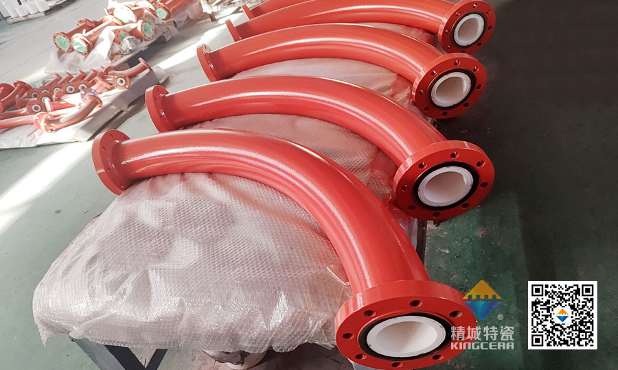 鸿运国际特瓷内衬耐磨陶瓷弯头