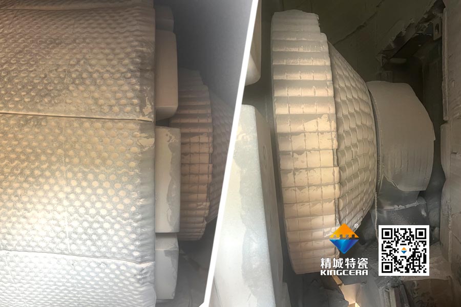 水泥厂磨辊轴ZTA陶瓷；ふ质倜由熘4年以上