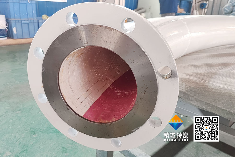 鸿运国际ZTA陶瓷贴片耐磨管道